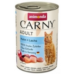 ANIMONDA CARNY ADULT KURCZAK + ŁOSOŚ PUSZKA 400G